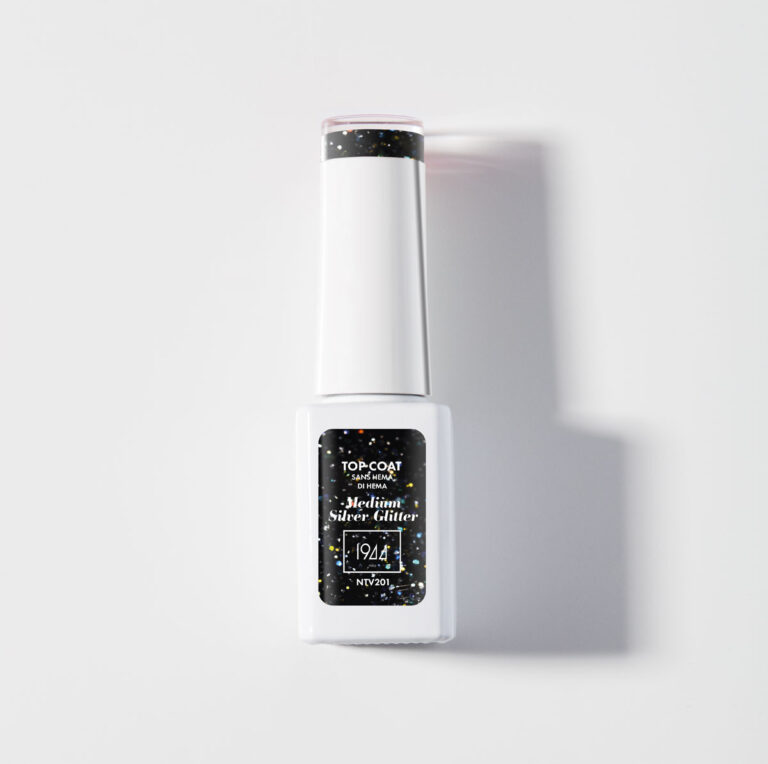Le Top Coat - Medium Silver Glitter
